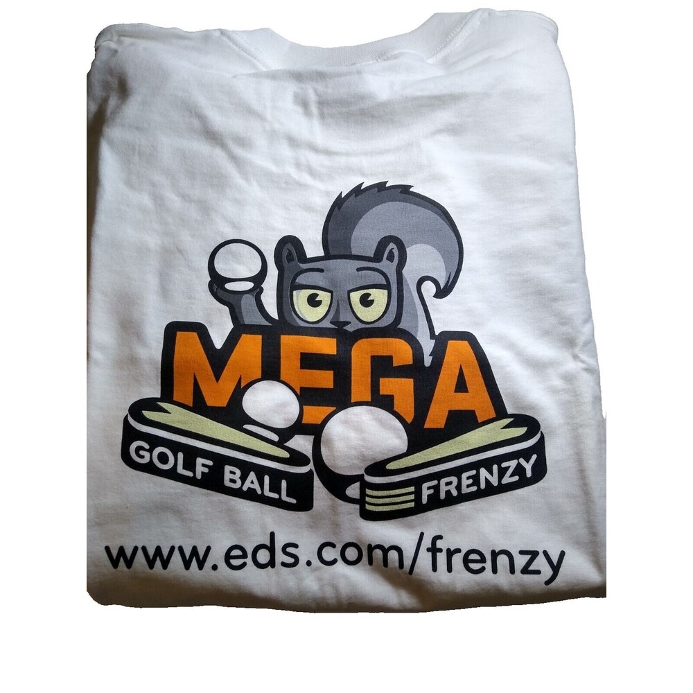 Mega Golf Ball Frenzy Pinball Machine RARE Promo T-Shirt Large Original 2006